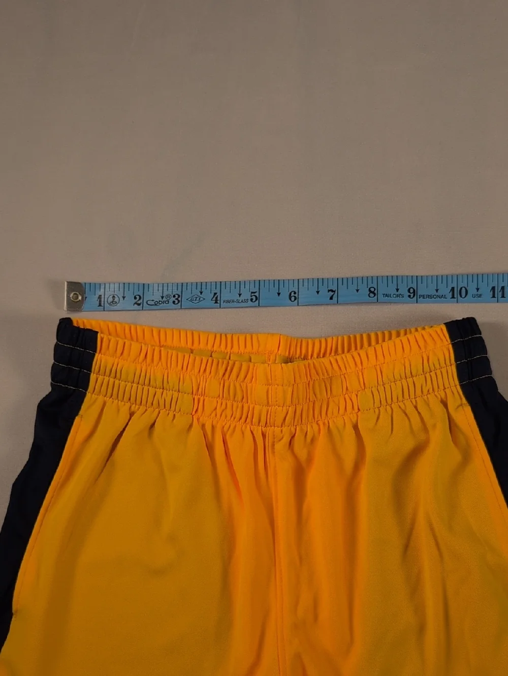 Lands' End Boys Orange & Navy Basketball Shorts Size M